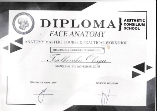 Диплом учасника курсів за програмою 