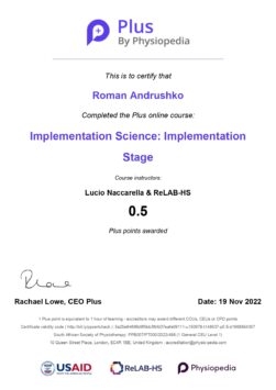 Implementation Science: Implementation Stage