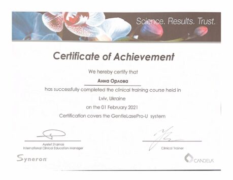 Certificate of Achievement 