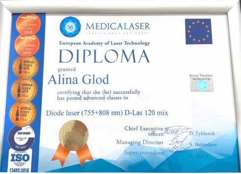 Diploma “European Academy of laser technology”